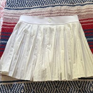 lululemon athletica White Pleated A-Line Skirt